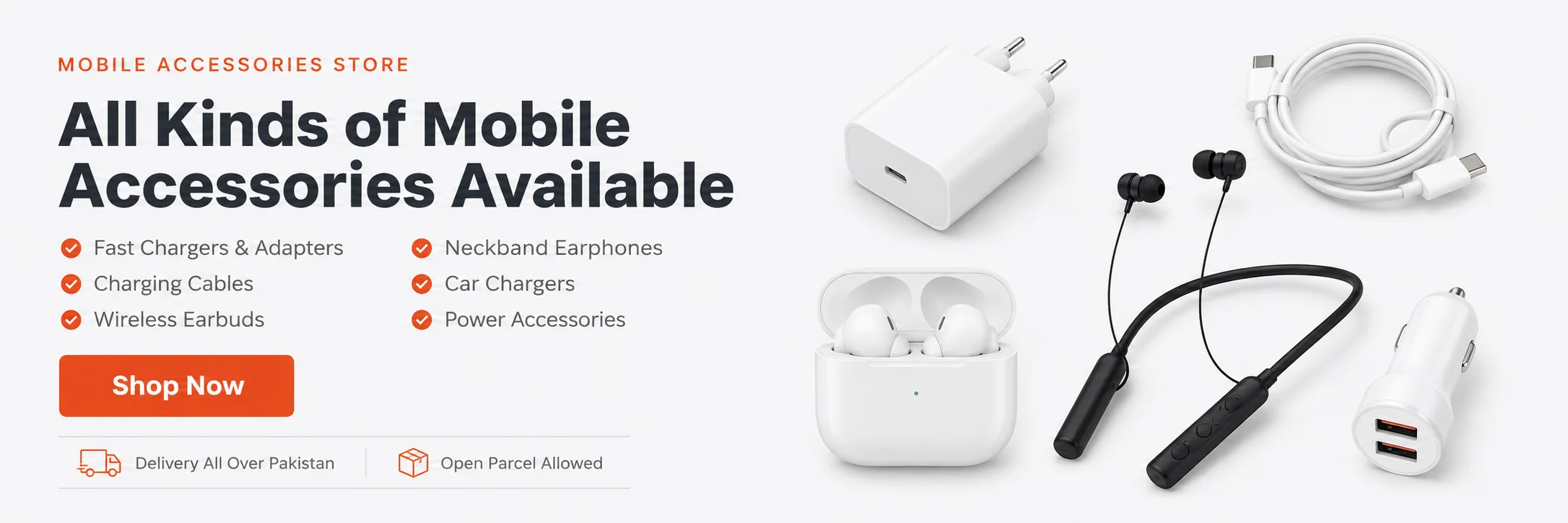 Mobile accessories store. All Kinds of Mobile Accessories Available. Shop Now.